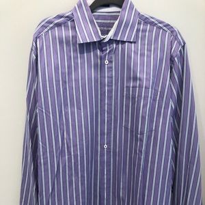 Bugatchi purple ling sleeve shirt